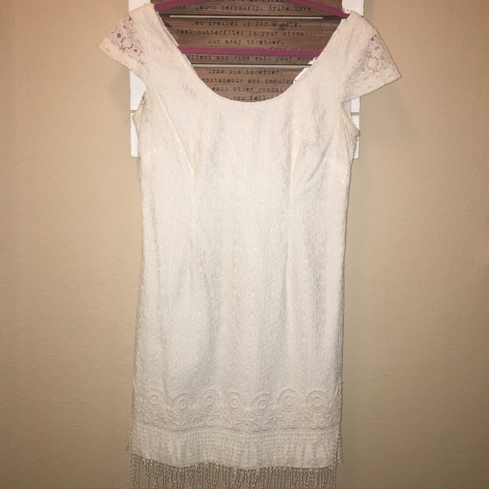 White Lace Lily Pulitzer Sun Dress